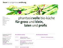 Tablet Screenshot of forum-ernaehrung.ch